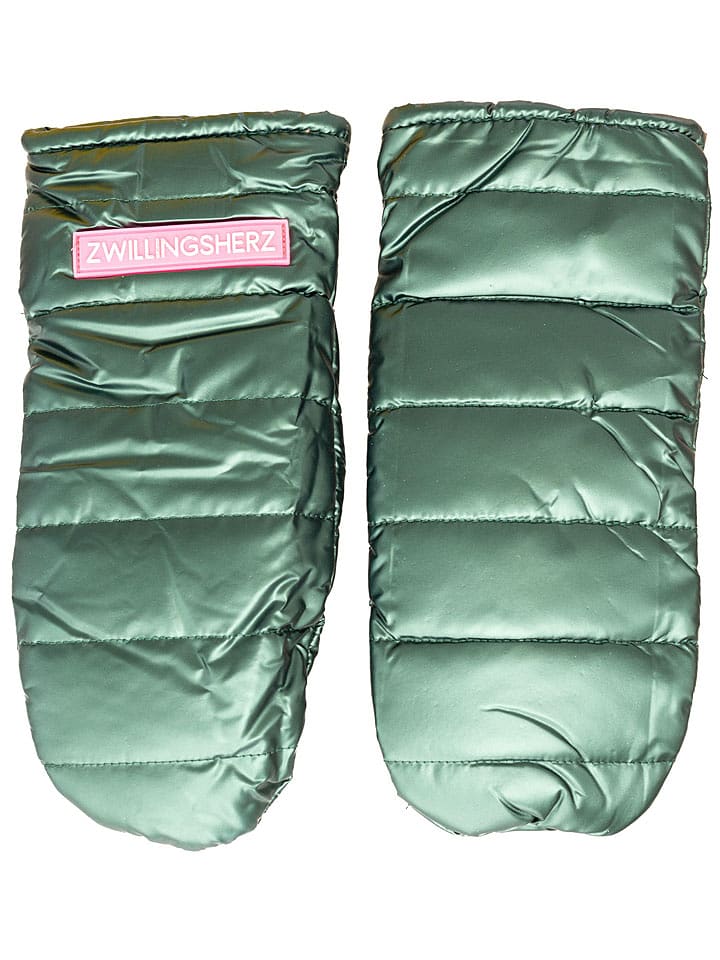 Zwillingsherz Rękawiczki w kolorze zielonym rozmiar: onesize