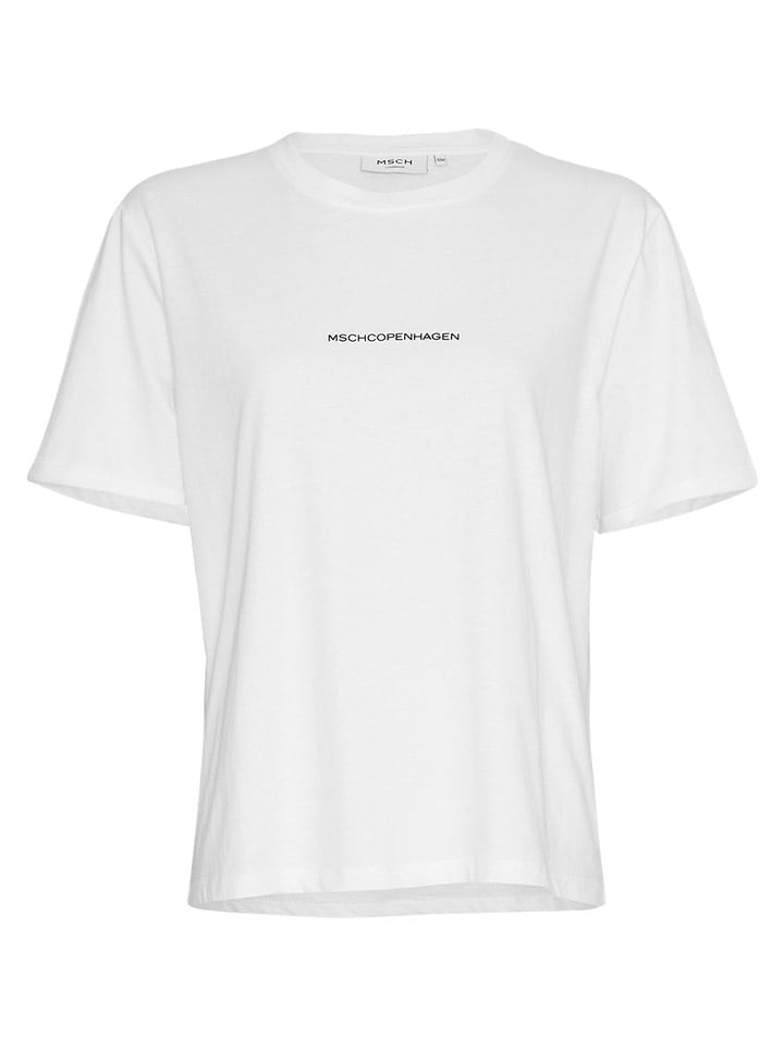 MOSS COPENHAGEN Koszulka "Terina" w kolorze białym rozmiar: M/L