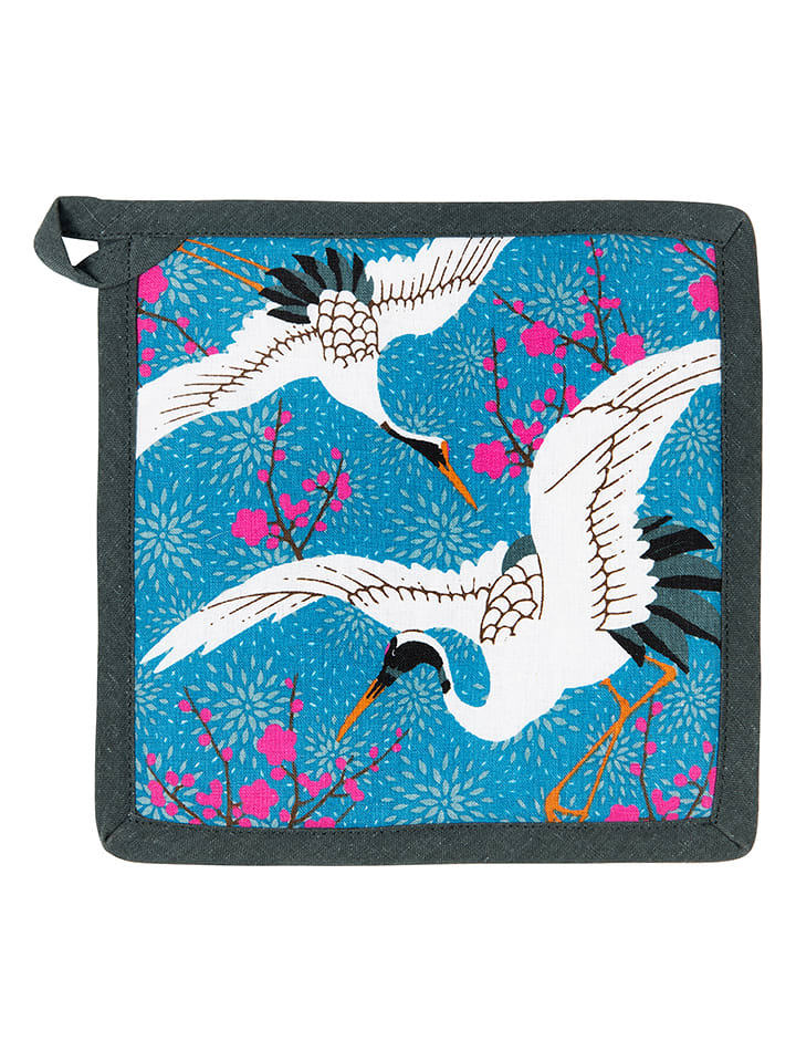 Trendy Kitchen by EXCÉLSA Łapka kuchenna w kolorze szaro-niebieskim - 20 x 20 cm rozmiar: onesize