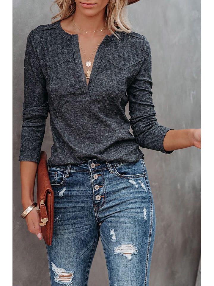 Milan Kiss Koszulka w kolorze antracytowym rozmiar: L