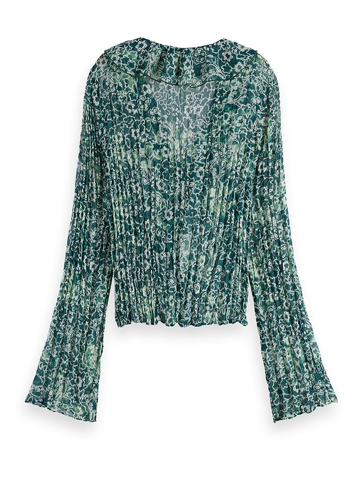 Scotch & Soda Bluzka w kolorze zielono-białym rozmiar: 36