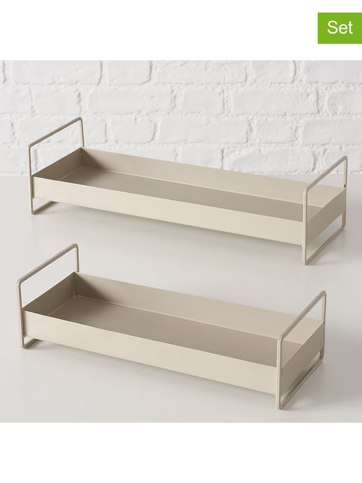 Boltze Tace (2 szt.) "Wolga" w kolorze beżowym rozmiar: onesize