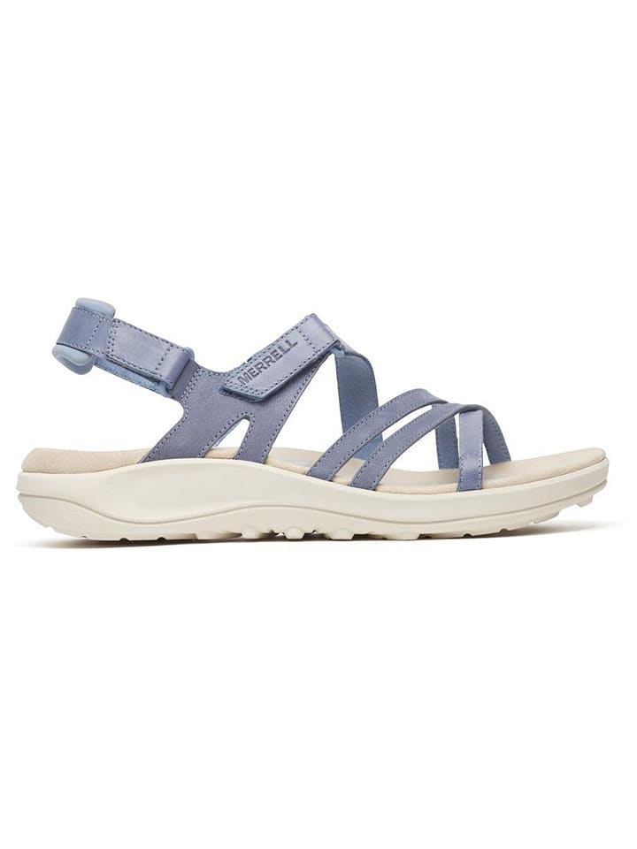 Merrell Skórzane sandały "Harbor Backstrap" w kolorze błękitnym rozmiar: 40