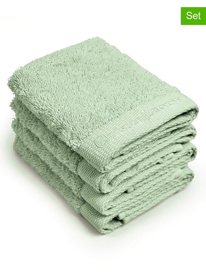 CXL by Christian Lacroix Ręczniki (4 szt.) w kolorze zielonym dla gości rozmiar: 30x30 cm