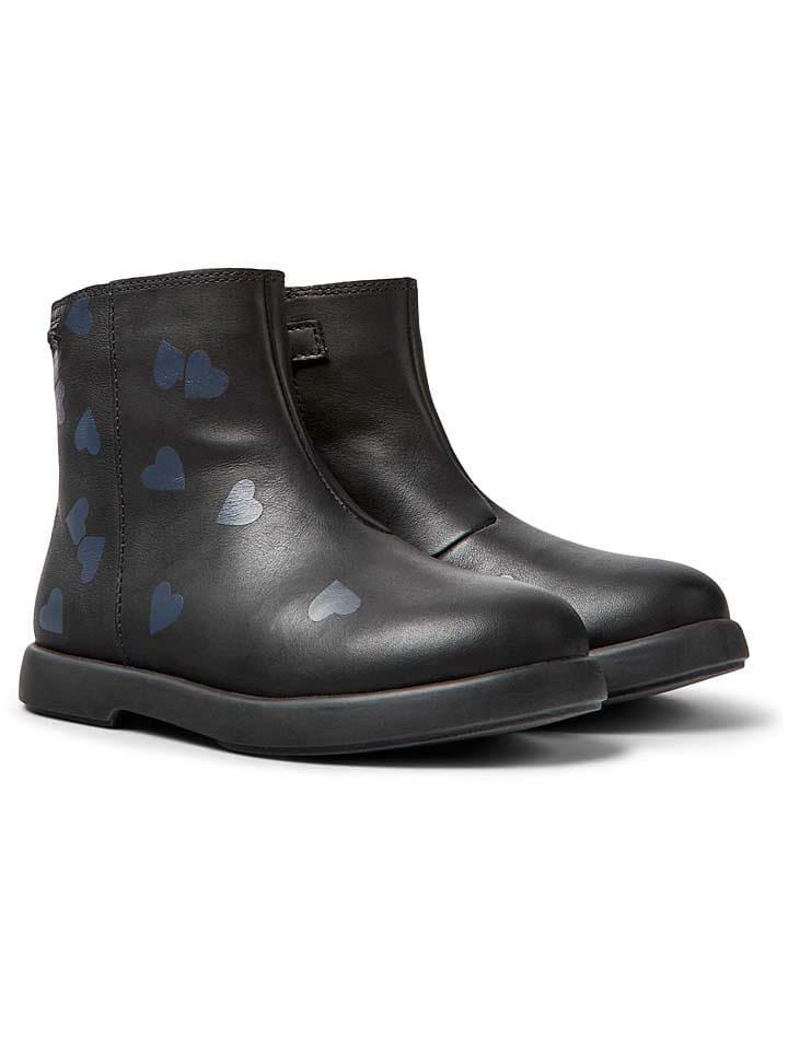 Camper Skórzane botki w kolorze czarnym rozmiar: 28