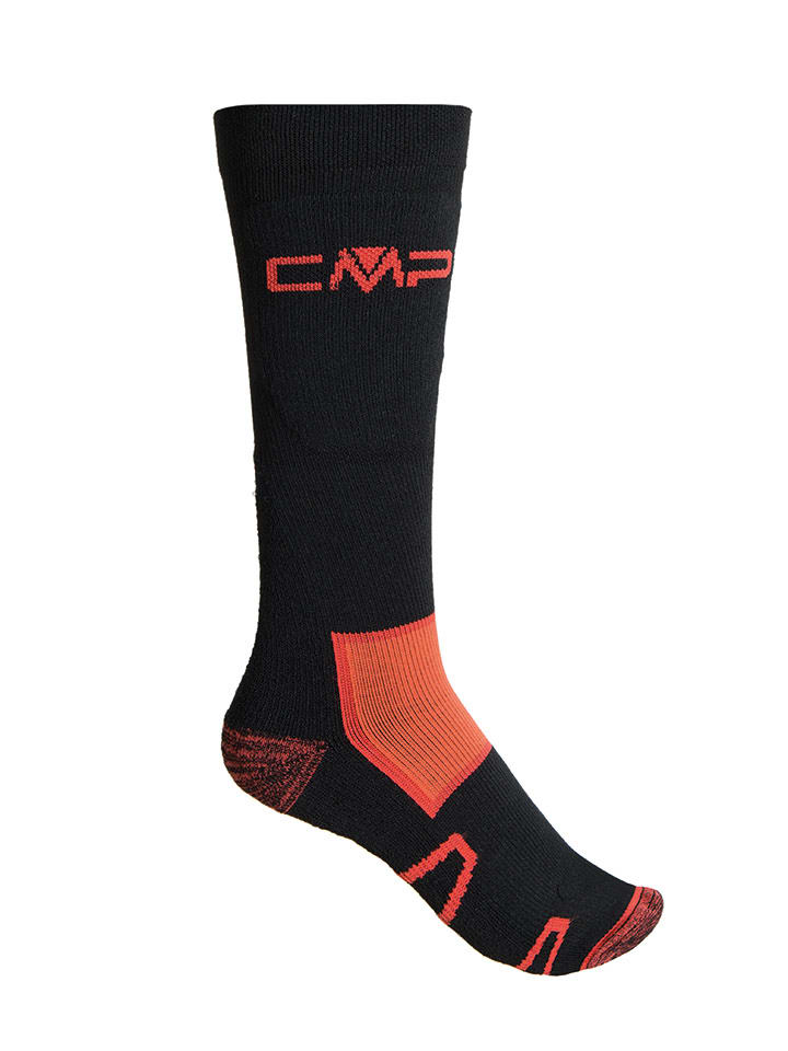 CMP Skarpety trekkingowe "Thermolite Medium" w kolorze czarno-pomarańczowym rozmiar: 46-48