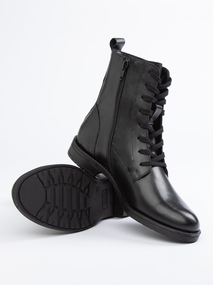 JOLANA & FENENA Skórzane botki w kolorze czarnym rozmiar: 42