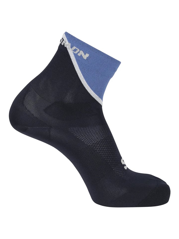 SALOMON Skarpety "Pulse Ankle" w kolorze granatowo-błękitnym do biegania rozmiar: 42-44