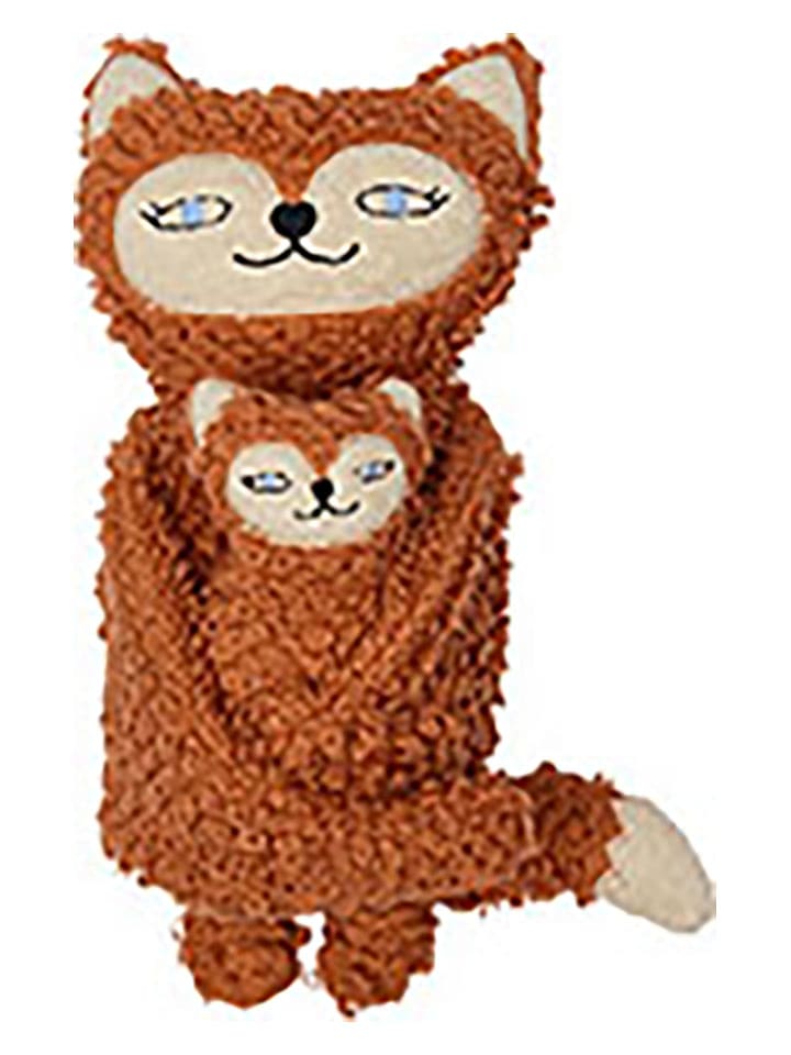 OYOY mini Maskotka "Frida & Baby Felix" w kolorze brązowym - 0+ rozmiar: onesize