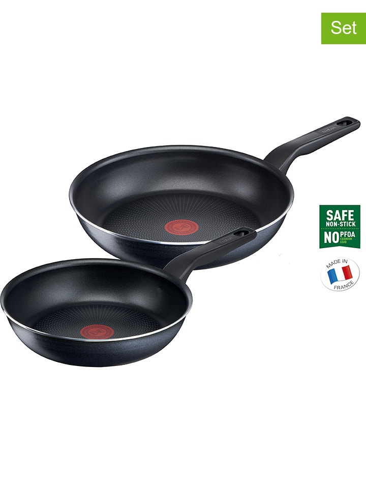 Tefal Patelnie (2 szt.) "XL Force" w kolorze czarnym rozmiar: onesize