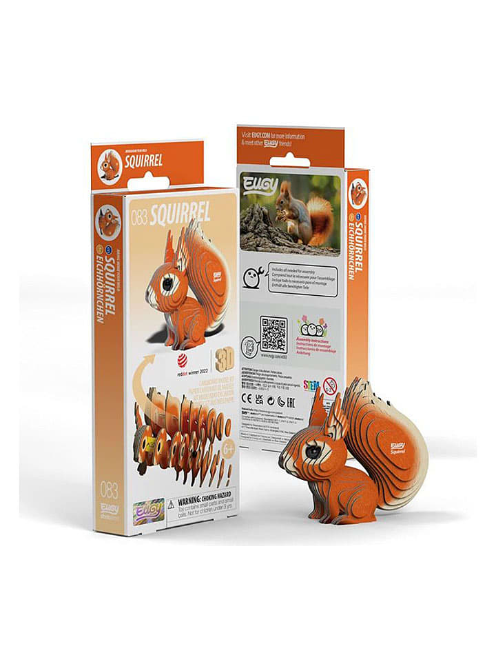 Eugy Zestaw 3D "Squirrel" do majsterkowania - 6+ rozmiar: onesize