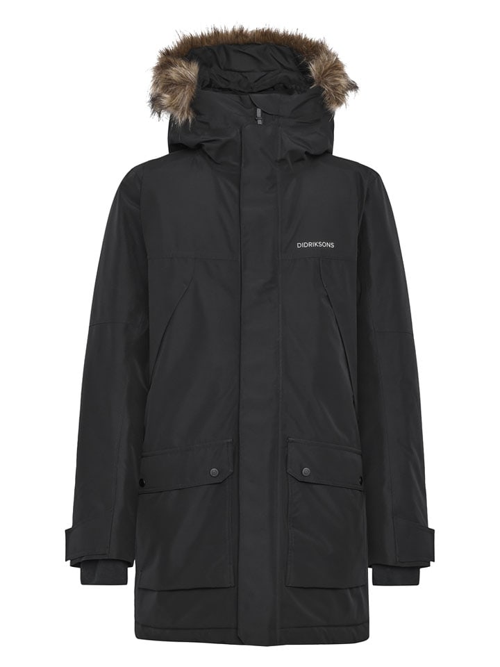 Didriksons Parka "Rick" w kolorze czarnym rozmiar: M