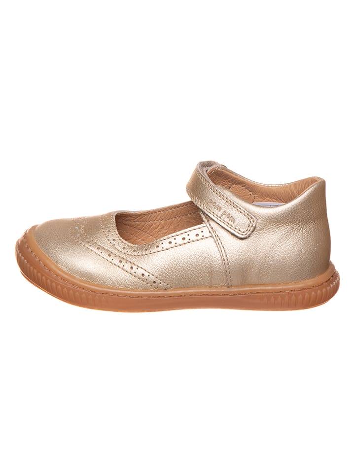 POM POM Skórzane baleriny w kolorze złotym rozmiar: 31