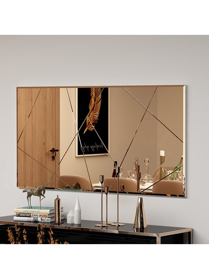 Evila Lustro ścienne "Orezo" w kolorze brązowym - 120 x 60 cm rozmiar: onesize