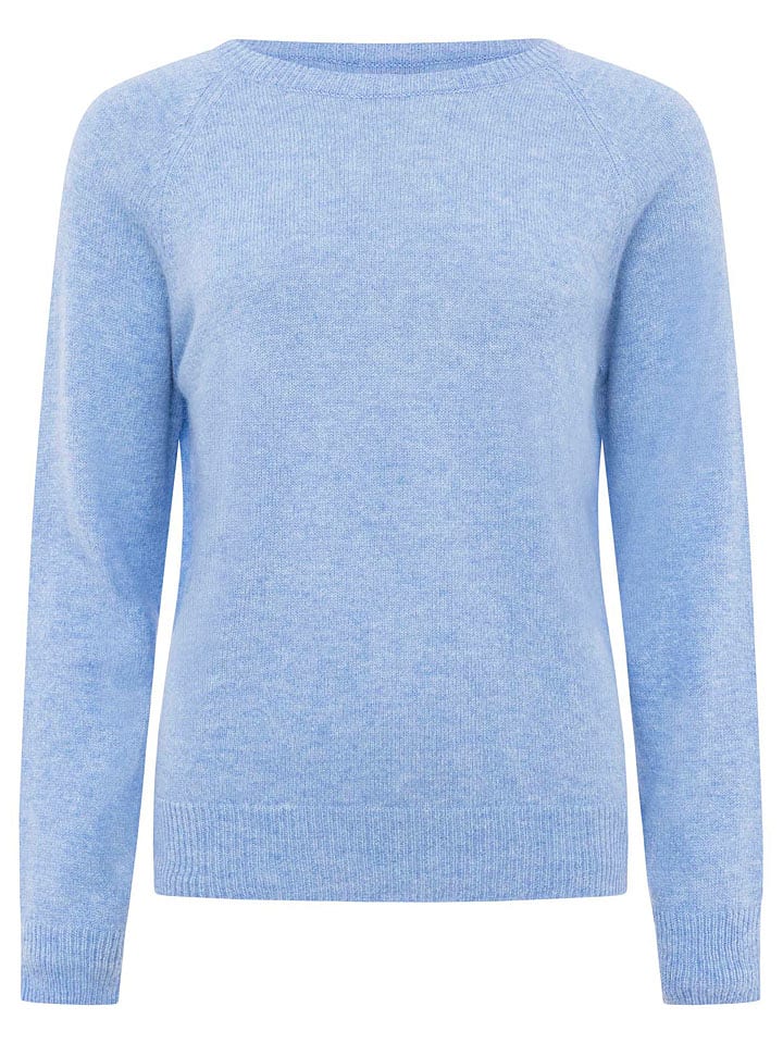 Zwillingsherz Kaszmirowy sweter w kolorze błękitnym rozmiar: S