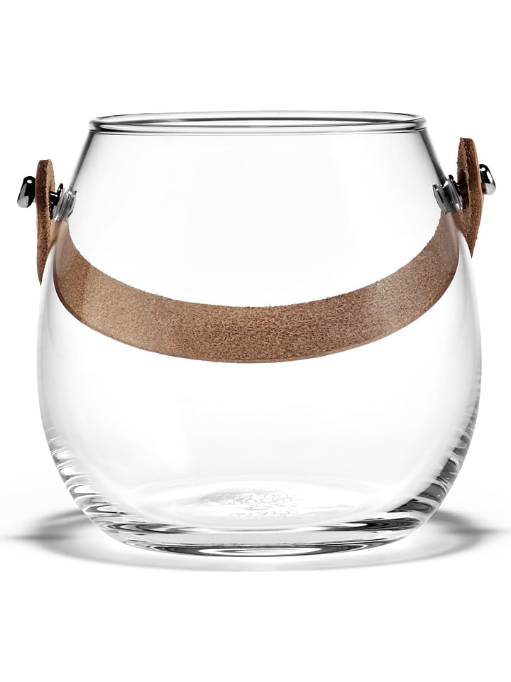 Holme Gaard Miska dekoracyjna "DWL" w kolorze jasnobrązowym - wys. 10 x Ø 11 cm rozmiar: onesize