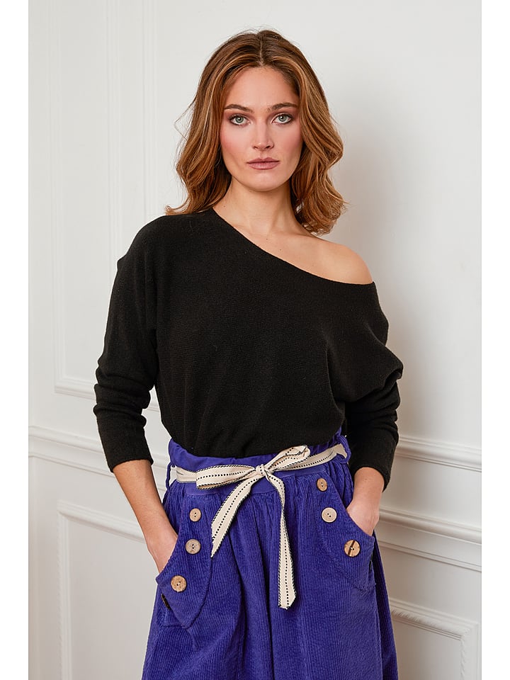 Joséfine Sweter "Jisele" w kolorze czarnym rozmiar: S