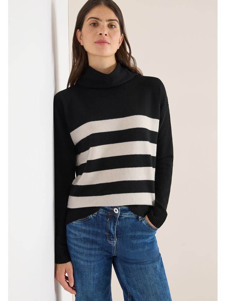 Cecil Golf w kolorze kremowo-czarnym rozmiar: L