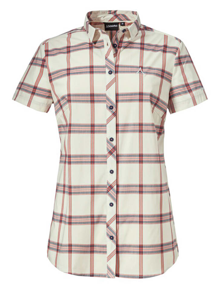 Schöffel Bluzka funkcyjna "Skallebo" w kolorze kremowo-czerwonym rozmiar: 34