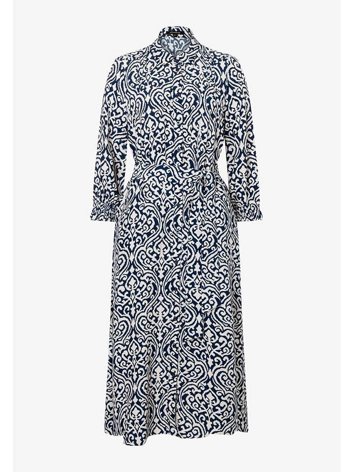 More & More Sukienka w kolorze granatowo-białym rozmiar: 42