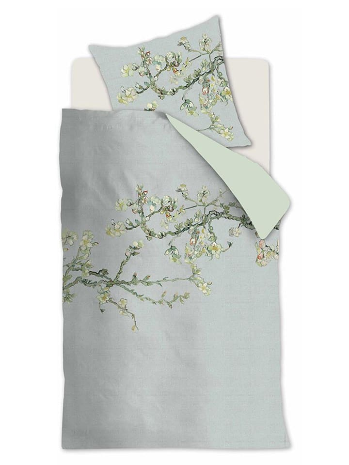 Beddinghouse Komplet pościeli "Blossom" w kolorze szarym rozmiar: 155x220 cm