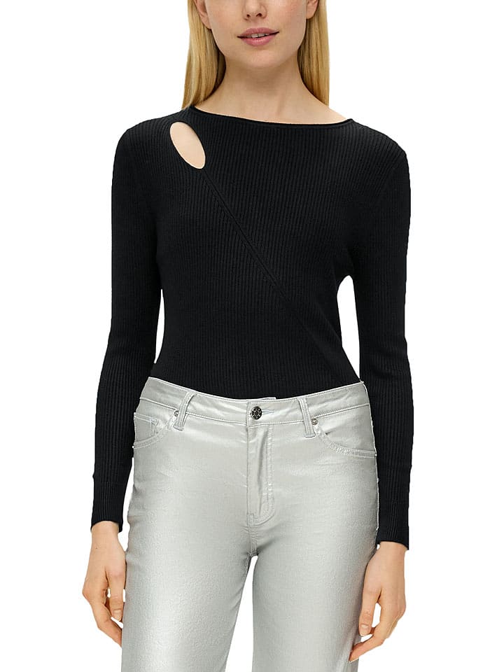 s.Oliver Sweter w kolorze czarnym rozmiar: 40