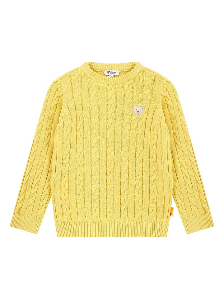 Steiff Sweter w kolorze żółtym rozmiar: 104