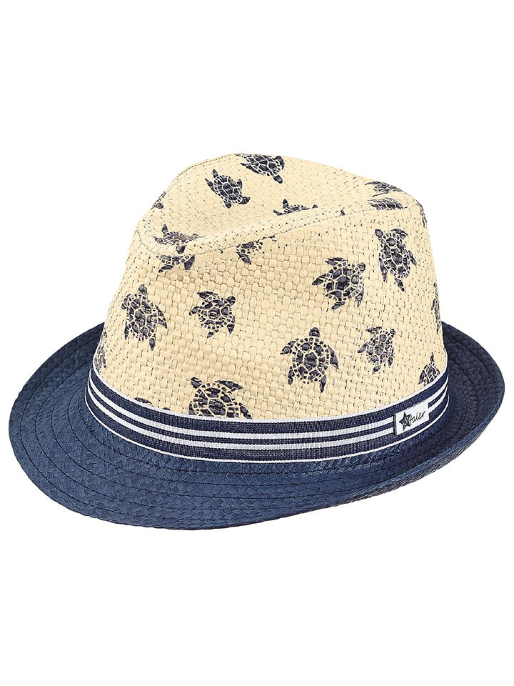 Sterntaler Kapelusz "Schildkröte" w kolorze beżowo-granatowym rozmiar: 51 cm