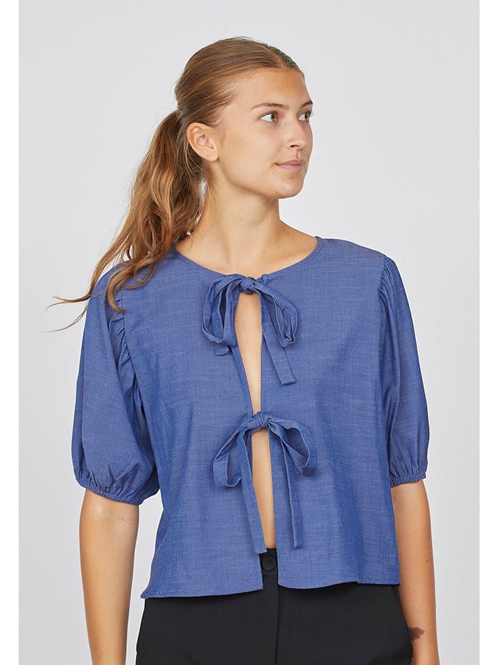 SisterS point Bluzka w kolorze niebieskim rozmiar: L