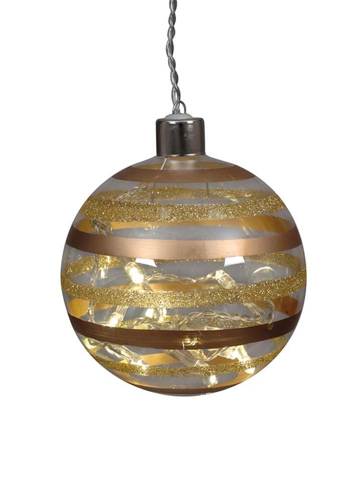 näve Zawieszka LED "Ball" w kolorze złotym - Ø 10 cm rozmiar: onesize