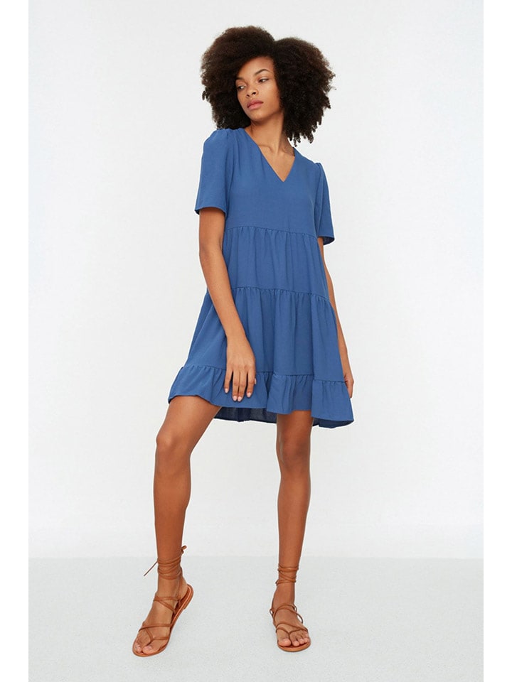 trendyol Sukienka w kolorze niebieskim rozmiar: 42