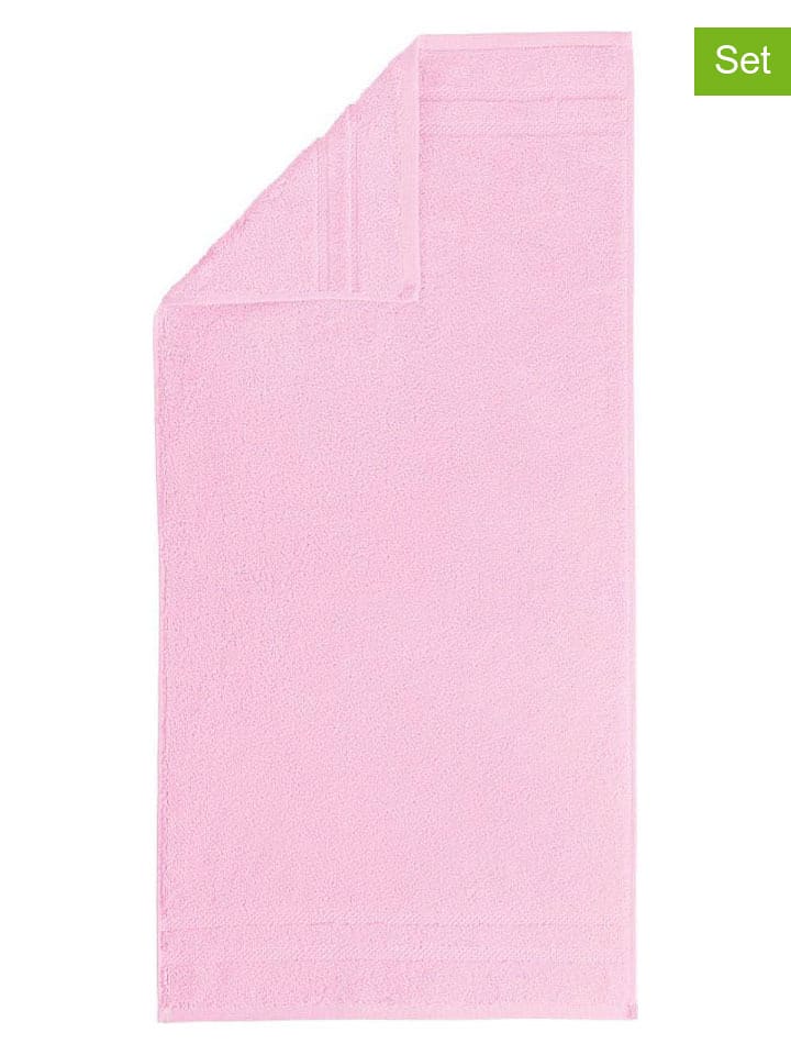 Egeria Ręczniki (3 szt.) w kolorze jasnoróżowym dla gości rozmiar: 30x50 cm