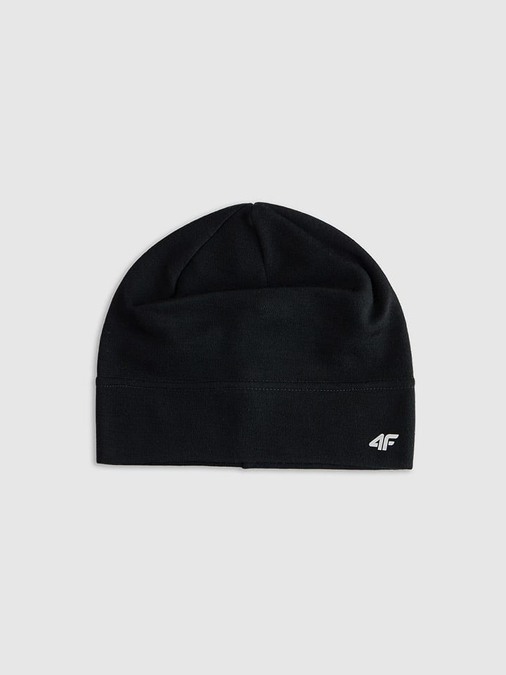 4F Wełniana czapka beanie w kolorze czarnym rozmiar: L/XL