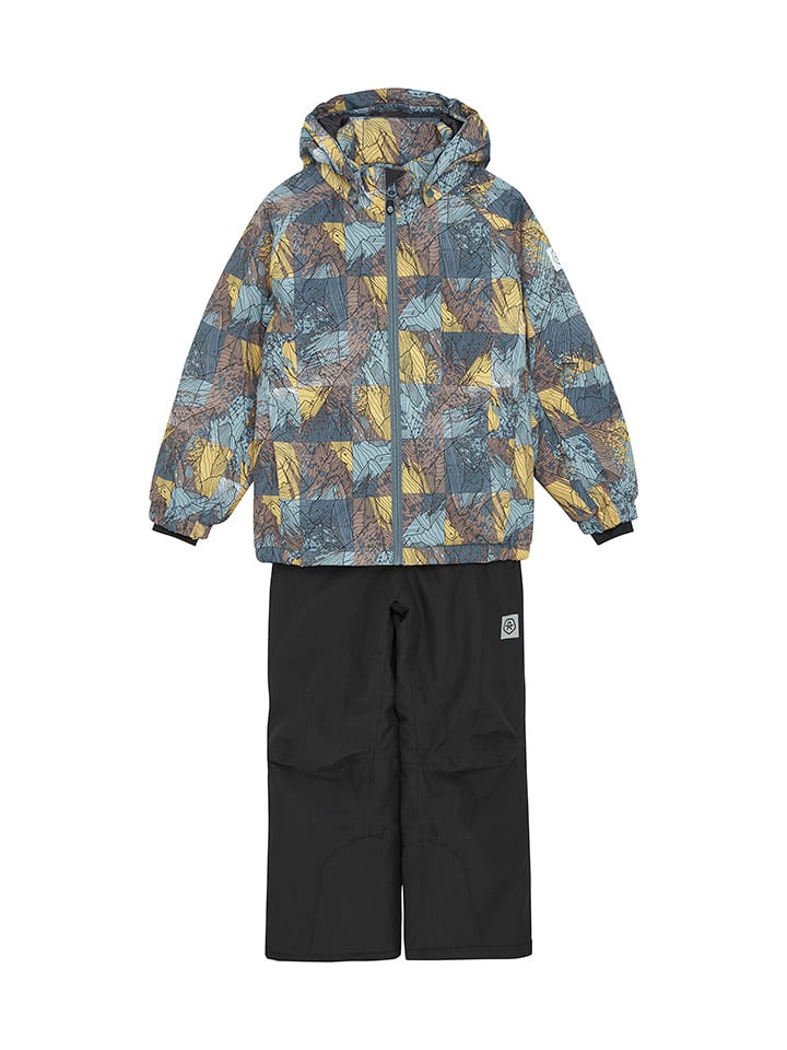 Color Kids 2-częściowy zestaw w kolorze niebiesko-brązowo-czarnym rozmiar: 122