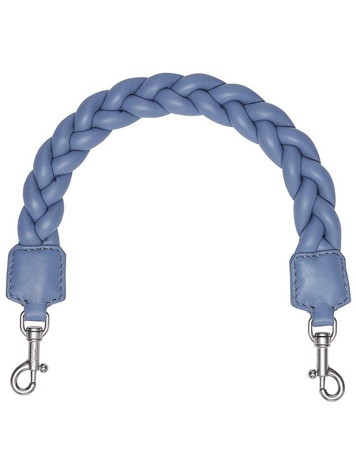 Liebeskind Berlin Skórzany uchwyt w kolorze niebieskim do torebki - dł. 38 cm rozmiar: onesize