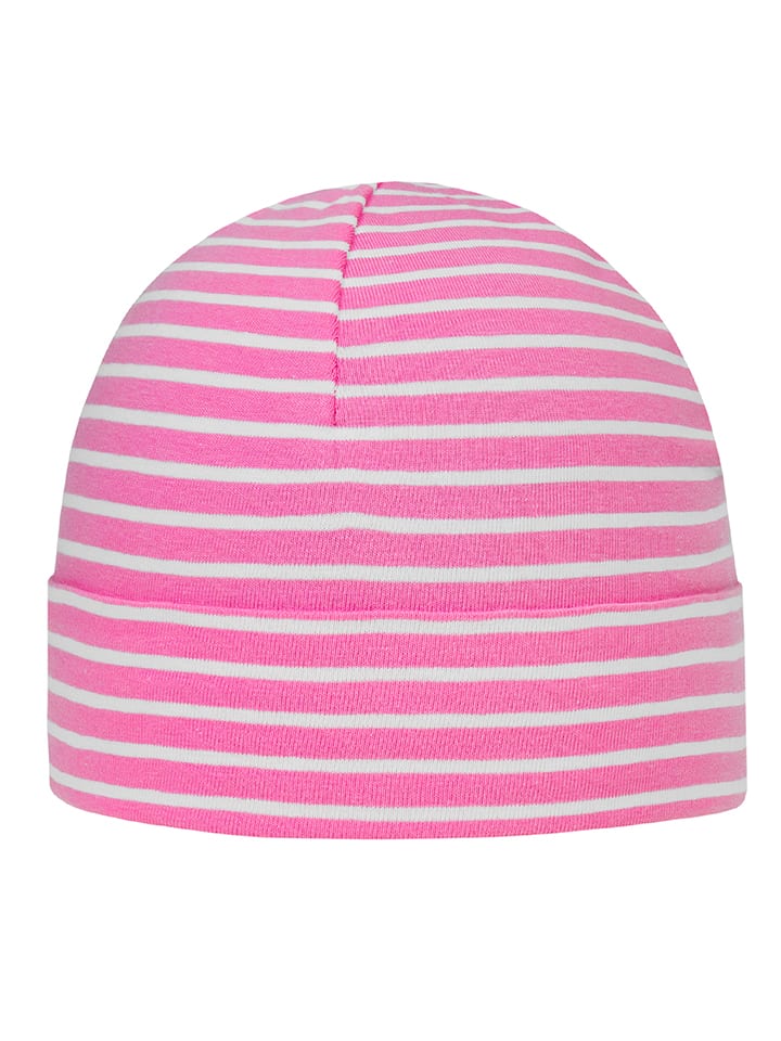 Döll Czapka beanie w kolorze jasnoróżowo-białym rozmiar: 51 cm