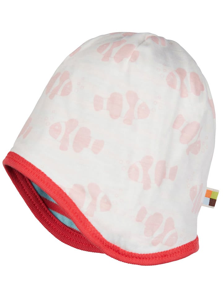 loud + proud Czapka dwustronna w kolorze czerwono-błękitnym rozmiar: 86/92