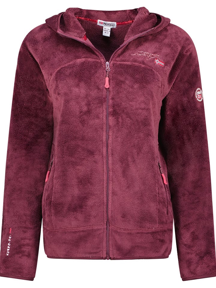 Geographical Norway Kurtka polarowa "Upalood" w kolorze bordowym rozmiar: L