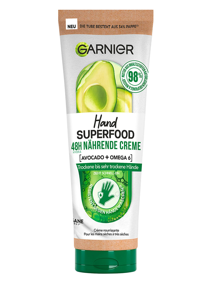 Garnier Krem do rąk "Superfood 48h Avocado + Omega 6" - 75 ml rozmiar: onesize