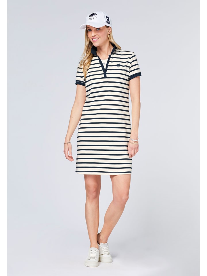 Polo Sylt Sukienka polo w kolorze biało-czarnym rozmiar: XXL
