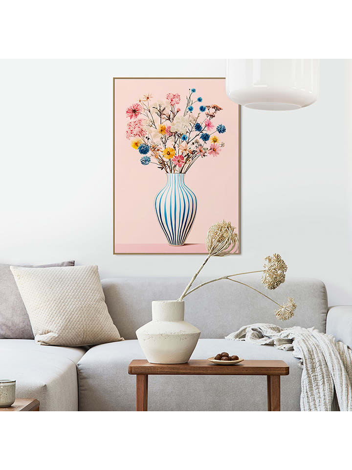 Orangewallz Druk artystyczny "Vintage Blossoms" w ramce rozmiar: 50x70 cm