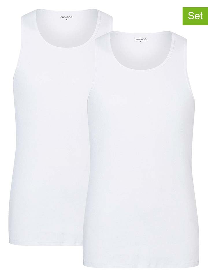 camano Podkoszulki (2 szt.) w kolorze białym rozmiar: L