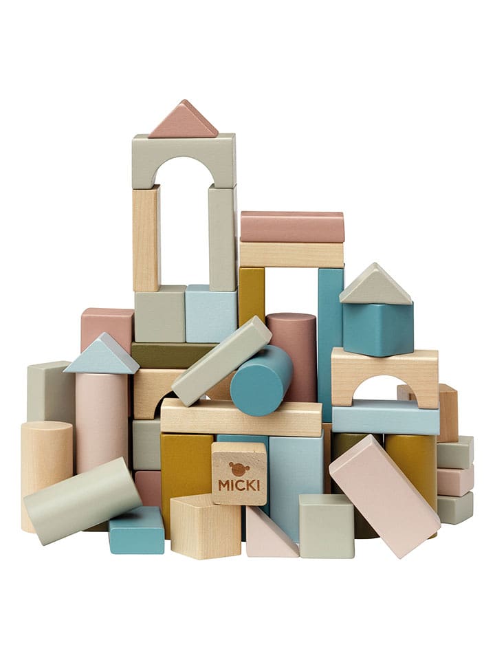 Micki Drewniane klocki (60 szt.) - 5 m+ rozmiar: onesize