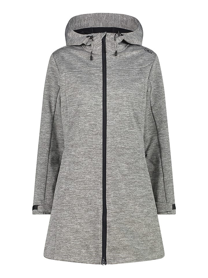 CMP Płaszcz softshellowy w kolorze szarym rozmiar: 36