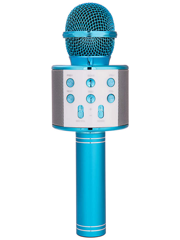 Techkidz Mikrofon karaoke w kolorze niebieskim rozmiar: onesize