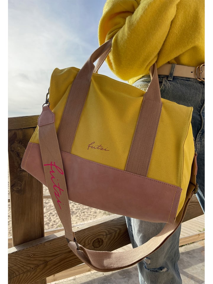 Fritzi aus Preußen Shopper bag w kolorze beżowo-żółtym - 40 x 29,5 x 14 cm rozmiar: onesize