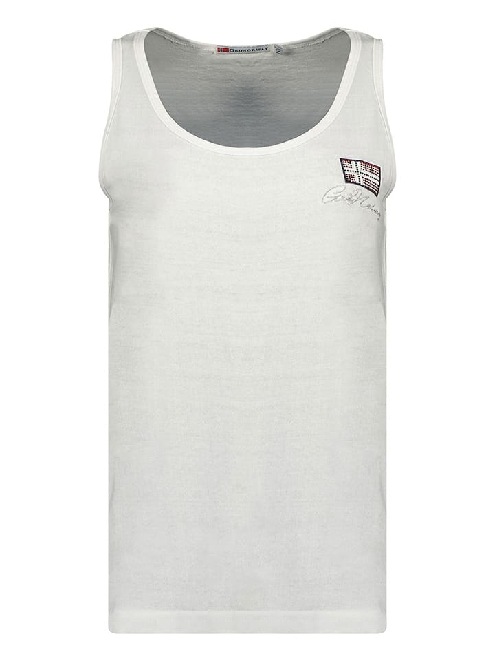 Geographical Norway Top "Jupette" w kolorze białym rozmiar: XL