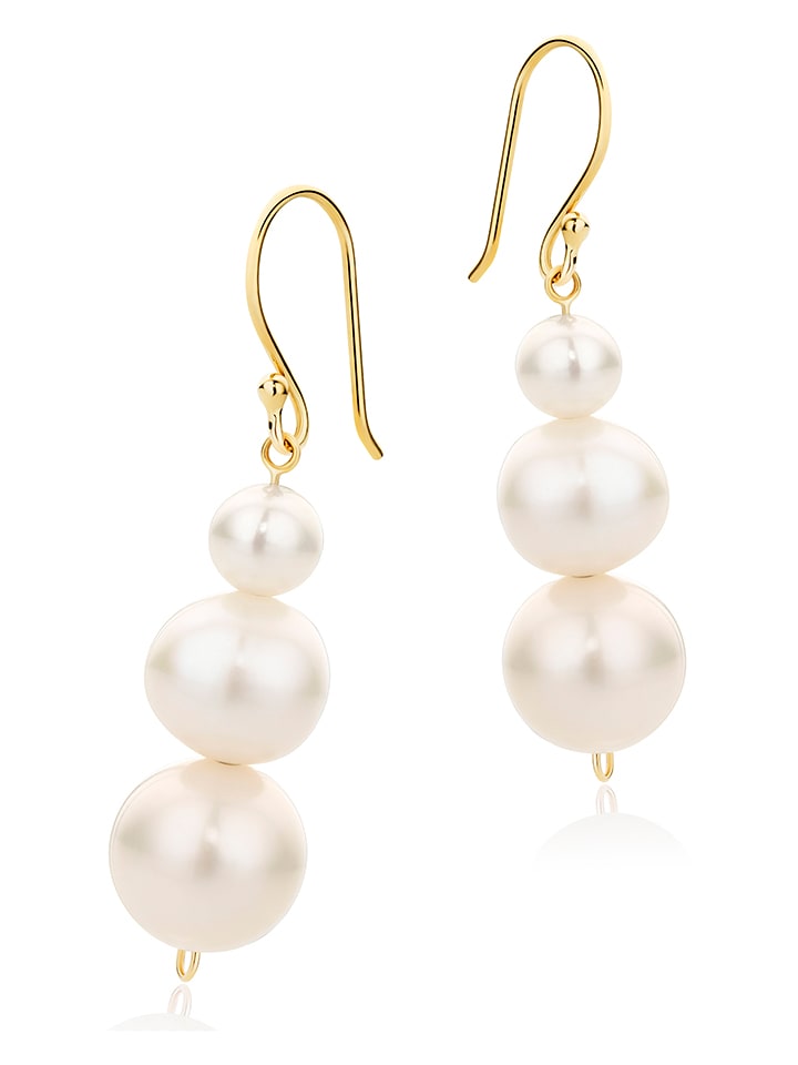 Diamant Exquis Złote kolczyki z perłami rozmiar: onesize