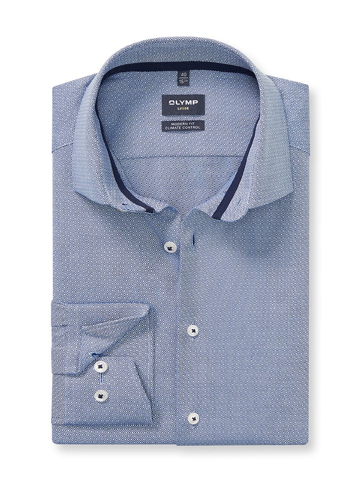 OLYMP Koszula "Luxor" - Modern fit - w kolorze błękitnym rozmiar: 42