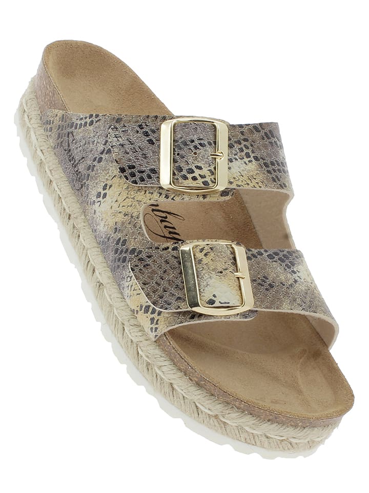 Sunbay Klapki w kolorze złoto-beżowym rozmiar: 41